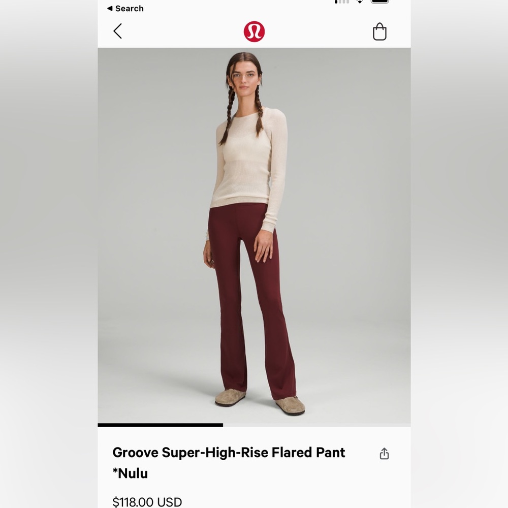 lululemon Groove Super-High-Rise Flared Pants Nulu